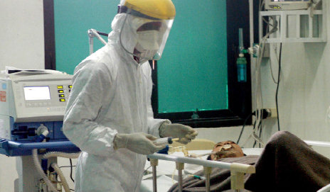 a patient contaminated with the birds flu virus
