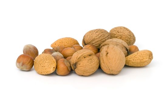 Almonds and walnuts