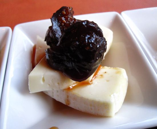 Cheese and fruits
