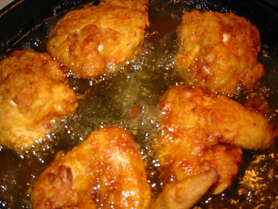 Fried and fat rich food