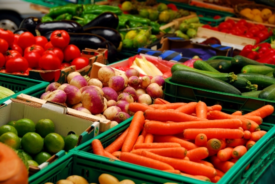 Gobbling on vegetables
