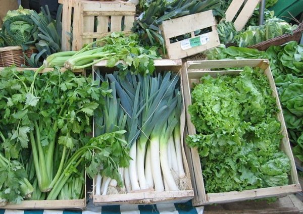 Green leafy vegetables