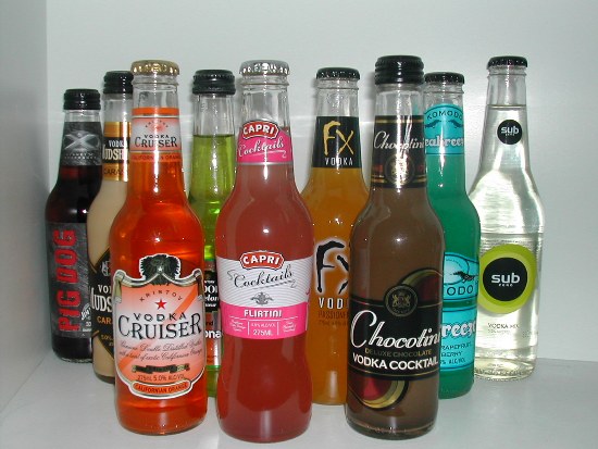 Intake of alchols
