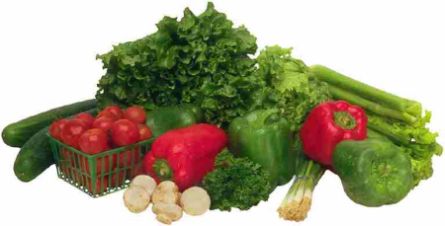 lots of vegetables