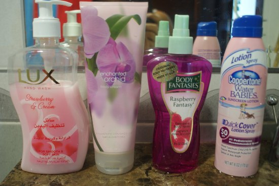 Use sunscreen or some creams